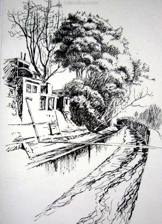 「转载美术」一组古镇速写作品欣赏