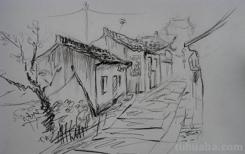 「转载美术」一组古镇速写作品欣赏