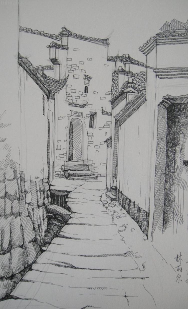 「转载美术」一组古镇速写作品欣赏