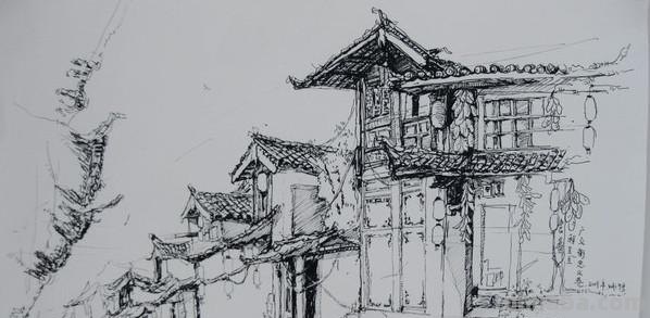 「转载美术」一组古镇速写作品欣赏