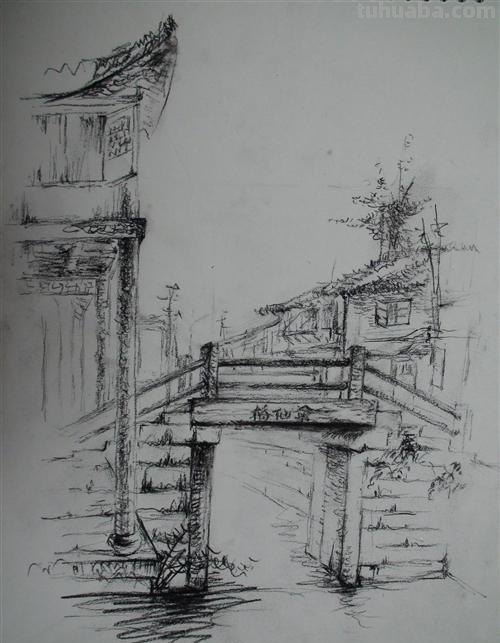 「转载美术」一组古镇速写作品欣赏