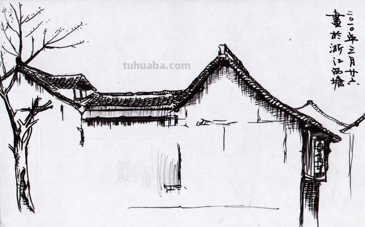 「转载美术」一组古镇速写作品欣赏