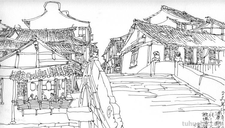 「转载美术」一组古镇速写作品欣赏