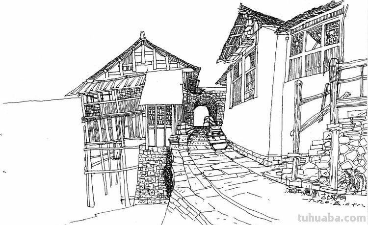 「转载美术」一组古镇速写作品欣赏