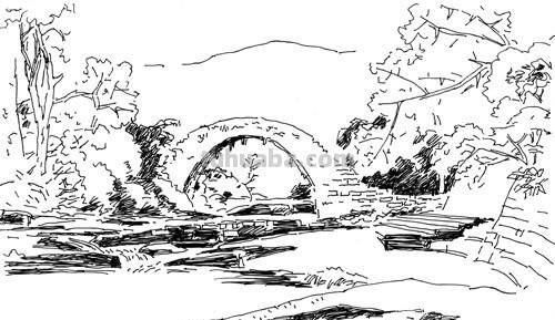 「转载美术」一组古镇速写作品欣赏