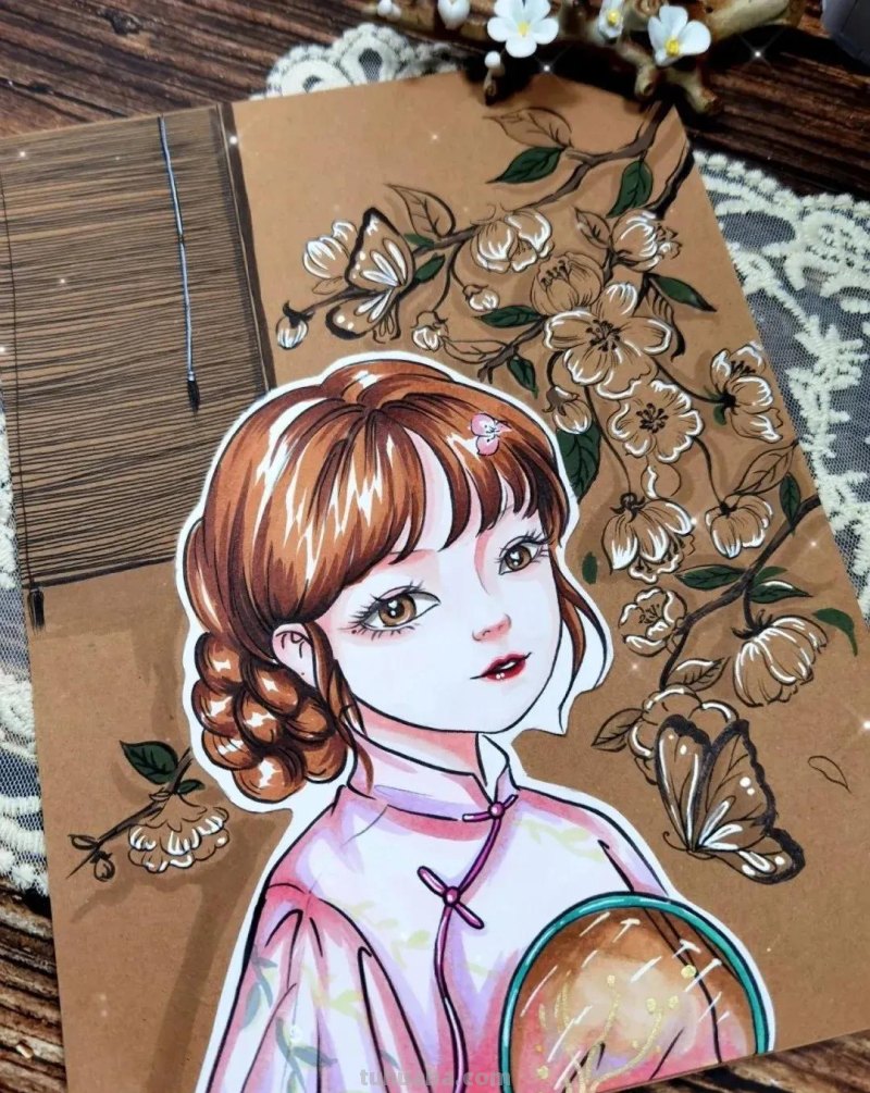 超治愈系的“国风动漫”美醉的春意，最新的春日创意主题绘画