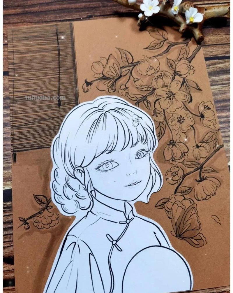 超治愈系的“国风动漫”美醉的春意，最新的春日创意主题绘画