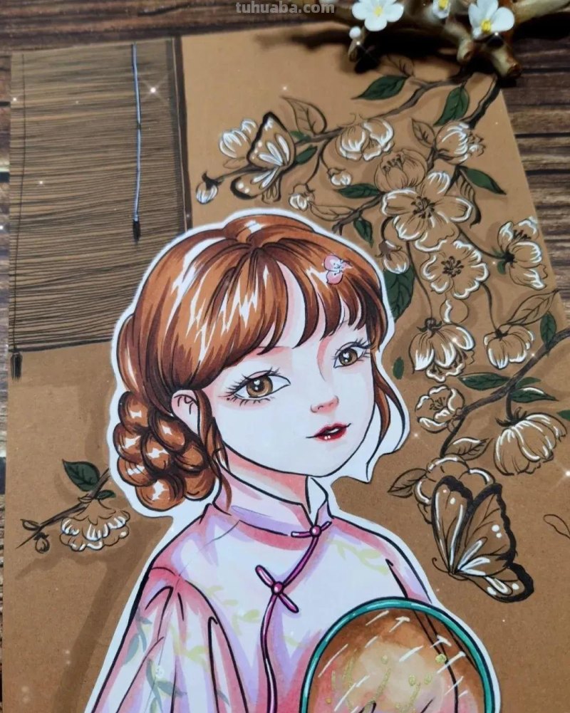 超治愈系的“国风动漫”美醉的春意，最新的春日创意主题绘画