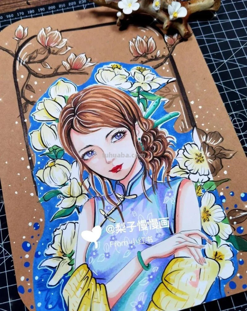 超治愈系的“国风动漫”美醉的春意，最新的春日创意主题绘画