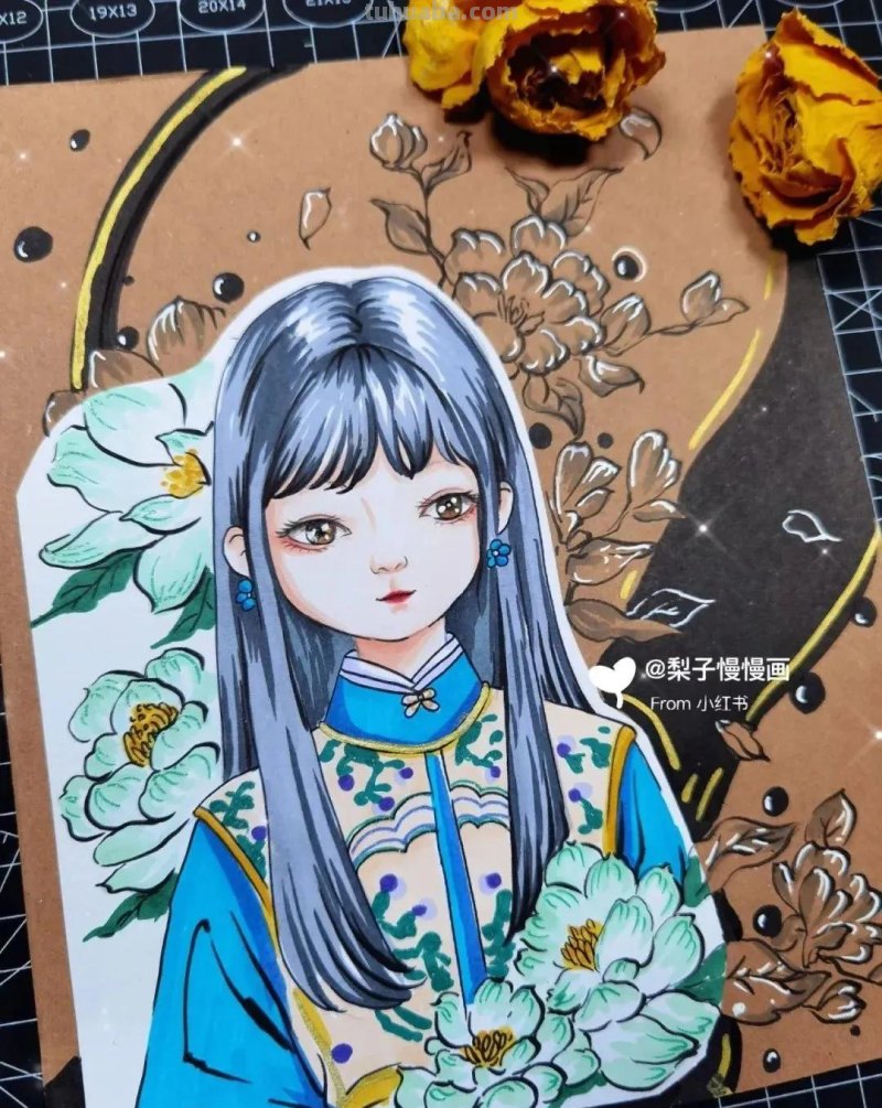 超治愈系的“国风动漫”美醉的春意，最新的春日创意主题绘画