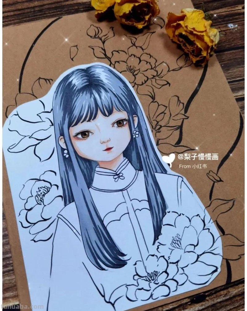 超治愈系的“国风动漫”美醉的春意，最新的春日创意主题绘画