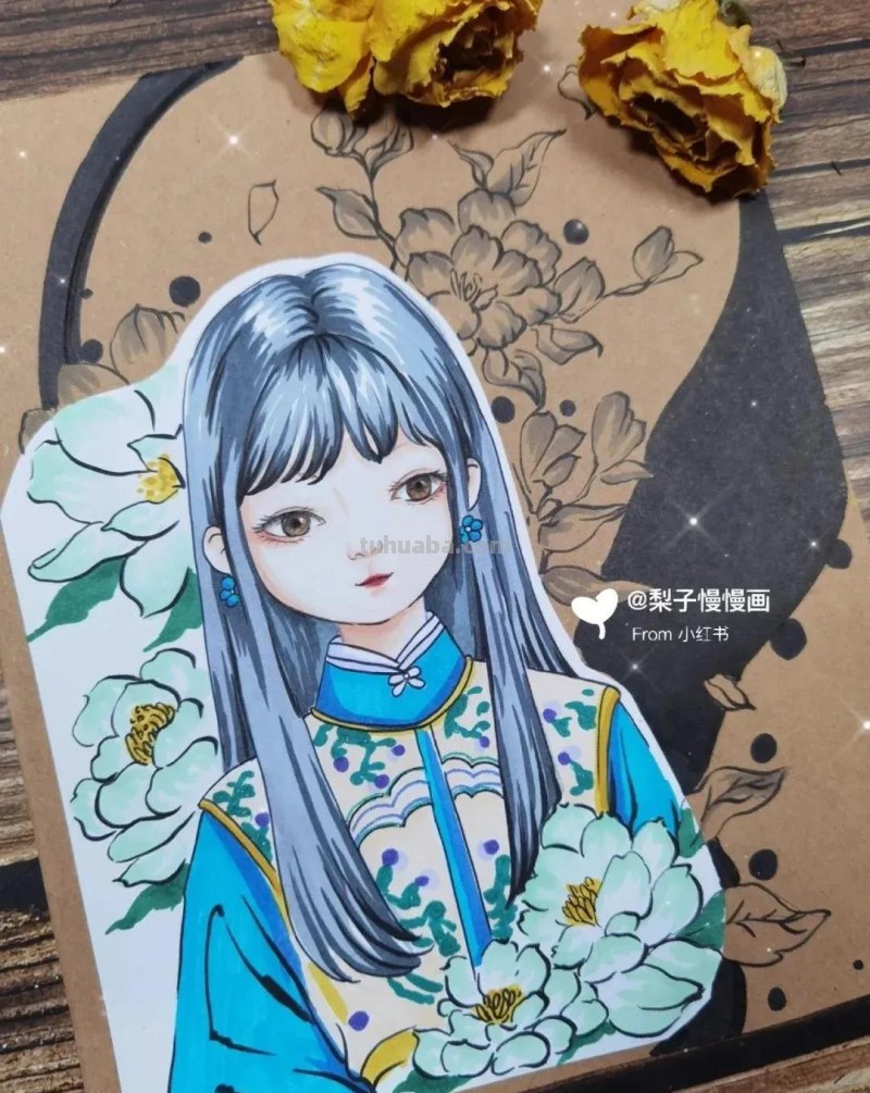 超治愈系的“国风动漫”美醉的春意，最新的春日创意主题绘画