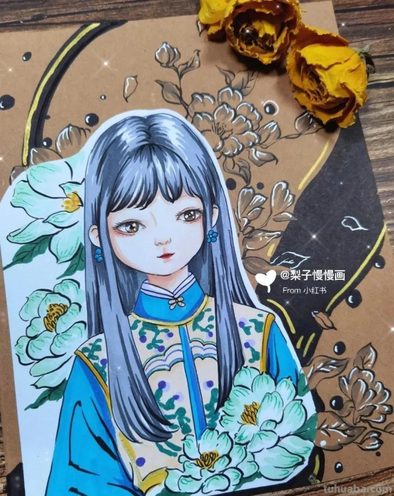 超治愈系的“国风动漫”美醉的春意，最新的春日创意主题绘画