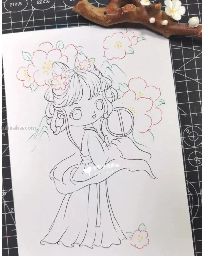 超治愈系的“国风动漫”美醉的春意，最新的春日创意主题绘画