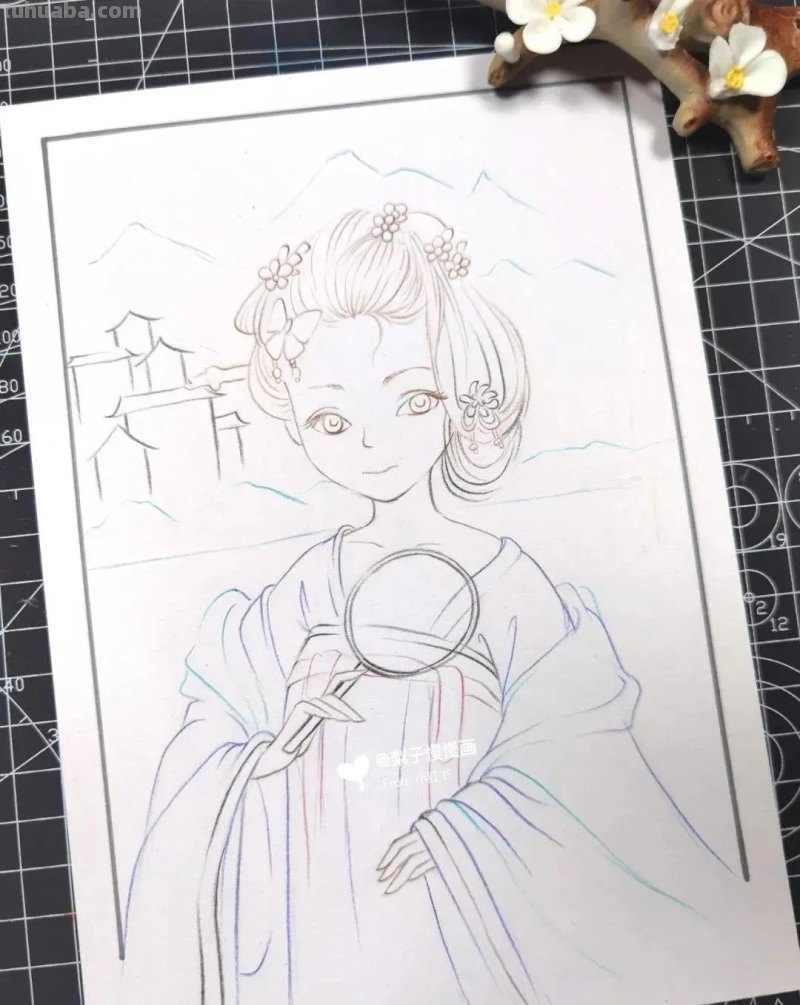 超治愈系的“国风动漫”美醉的春意，最新的春日创意主题绘画