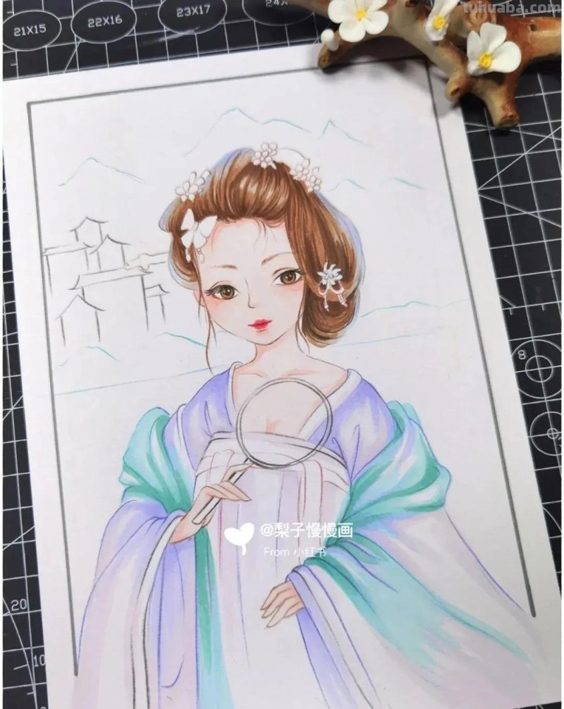 超治愈系的“国风动漫”美醉的春意，最新的春日创意主题绘画