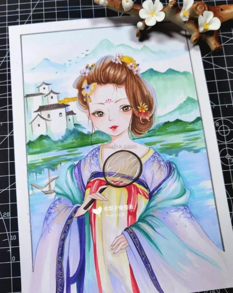 超治愈系的“国风动漫”美醉的春意，最新的春日创意主题绘画