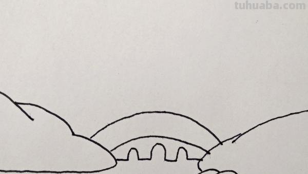 小河怎么画简笔画 怎样画一个最简单的，解冻的小溪？