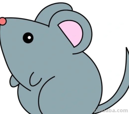 小老鼠怎么画简笔画