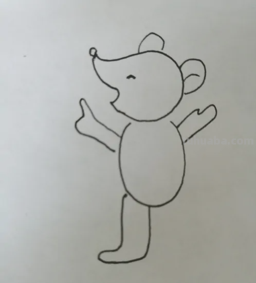 老鼠的画法(简单又好看)