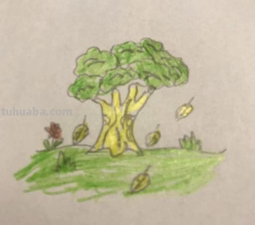 怎么画大树