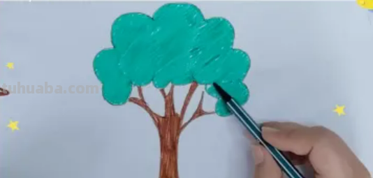 怎么画大树简单好看