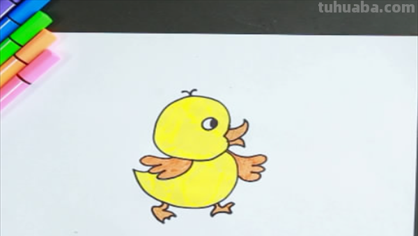 儿童小鸭子怎么画