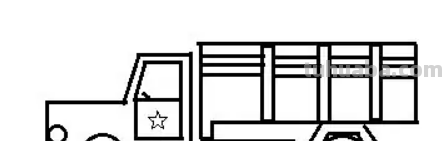 解放卡车怎么画