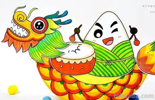 传统节日的画怎么画三年级