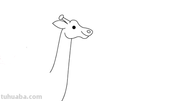 儿童画长颈鹿的画法
