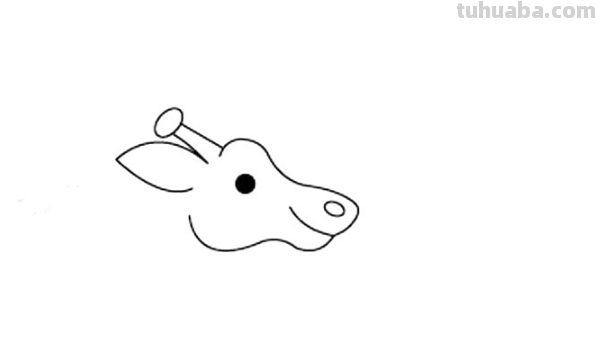 儿童画长颈鹿的画法