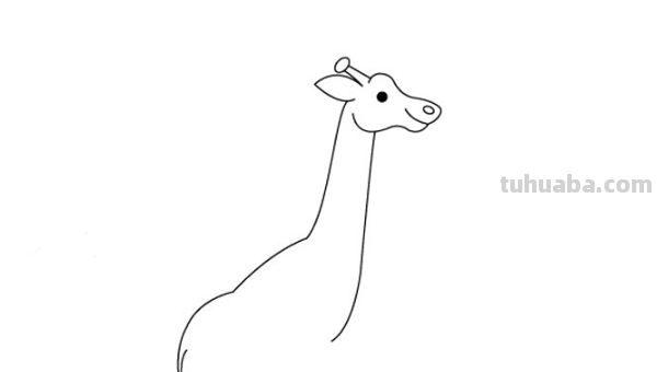 儿童画长颈鹿的画法