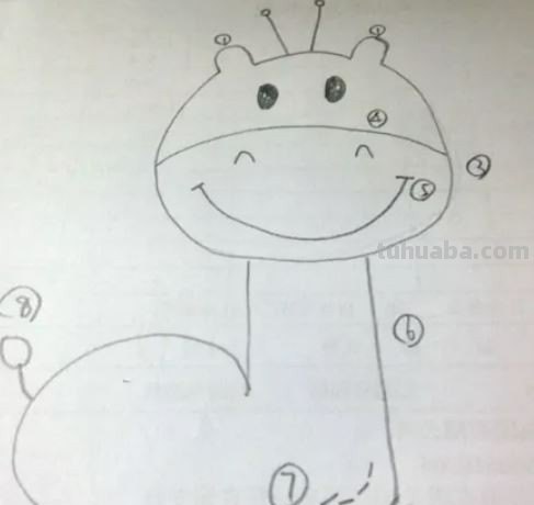 长颈鹿怎么画简单漂亮可爱