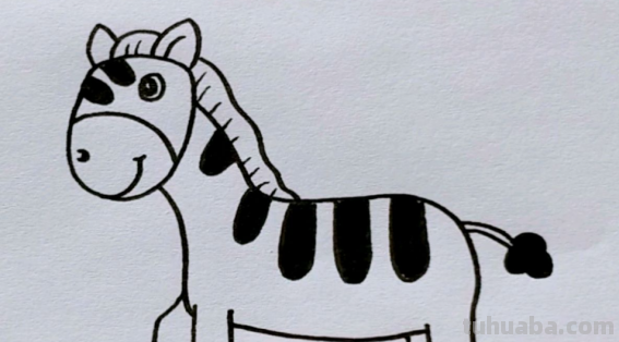 斑马怎么画