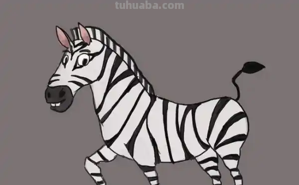 如何画一只斑马