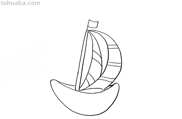 帆船的画法简单又漂亮