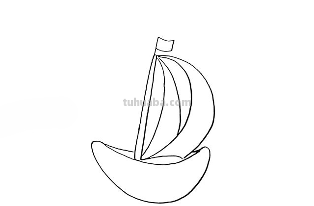 帆船的画法简单又漂亮