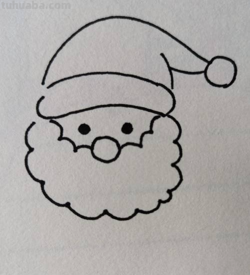 圣诞老人怎么画简笔画可爱