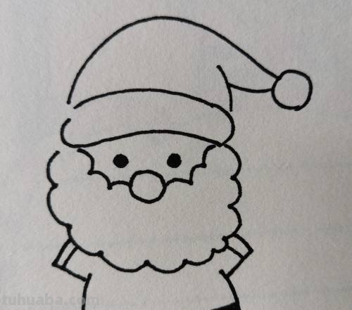 圣诞老人怎么画简笔画可爱