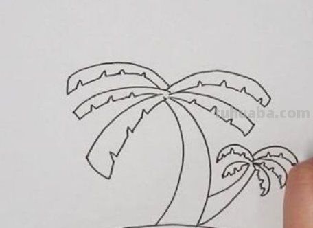 椰子树怎么画
