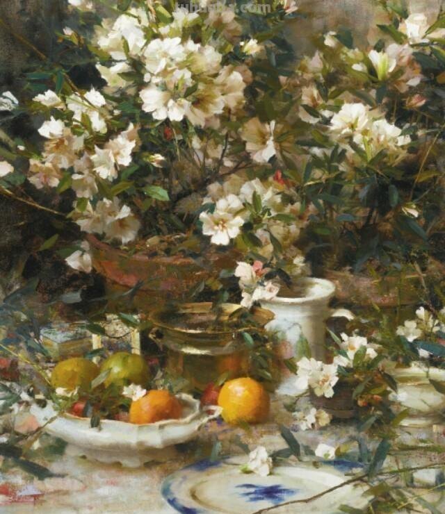 美式油画大师Richard Schmid静物花卉作品欣赏