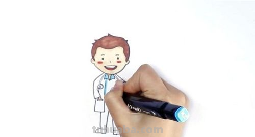 怎么画医生