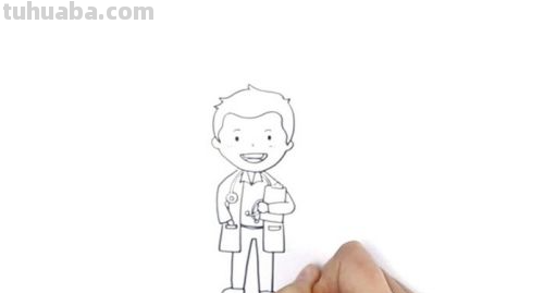 怎么画医生