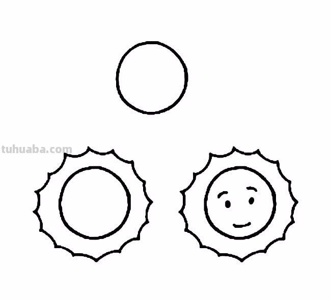 如何画太阳简笔画图片