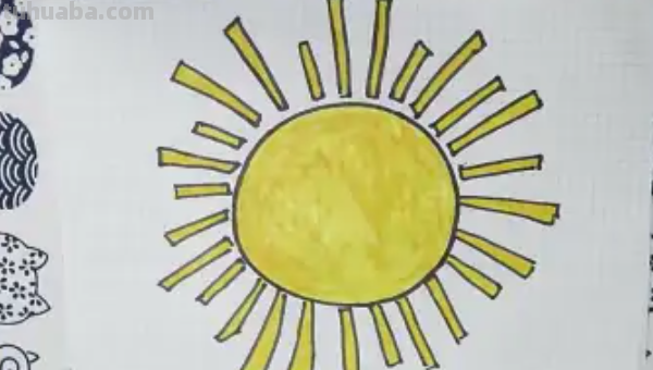 太阳的简笔画怎么画
