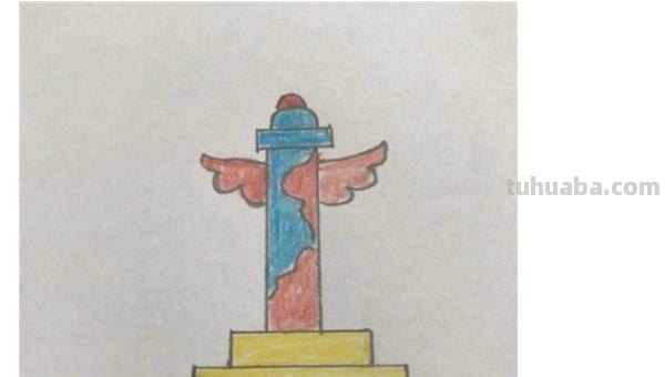 华表怎么画简笔画 天安城门怎样画？