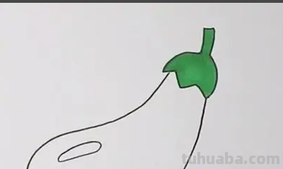 茄子怎么画一步一步教