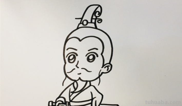 屈原的图片怎么画