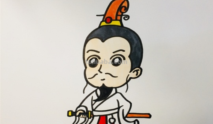 屈原的图片怎么画