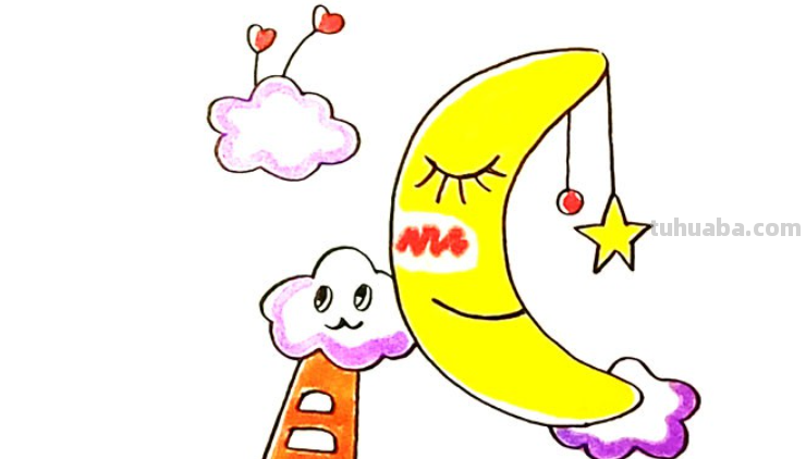 月亮简笔画 月亮简笔画图片大全